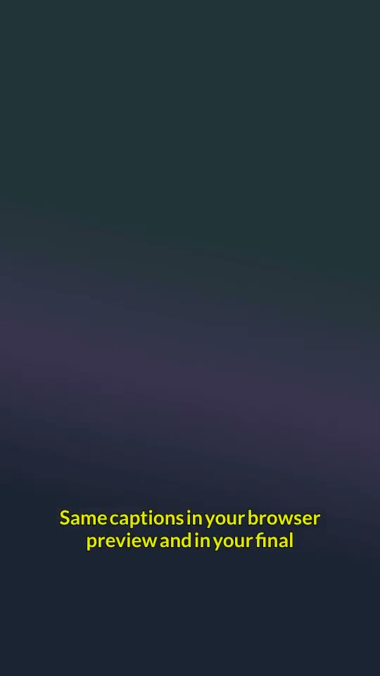 Cinema caption style preview