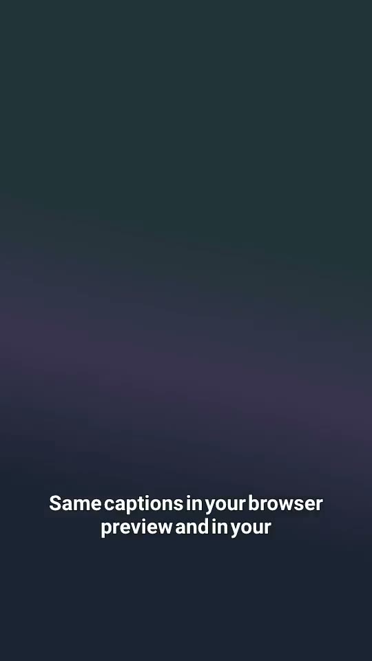 Classic caption style preview