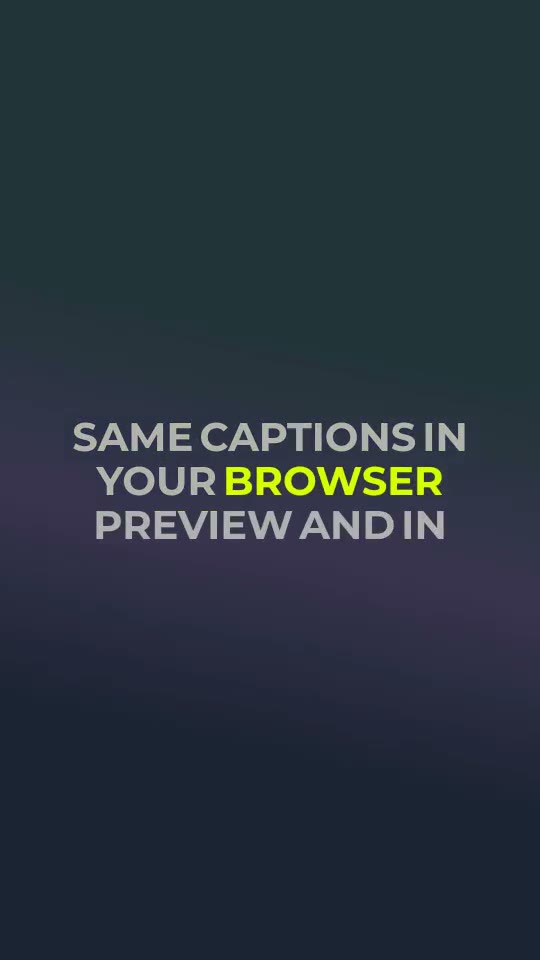 New caption style preview