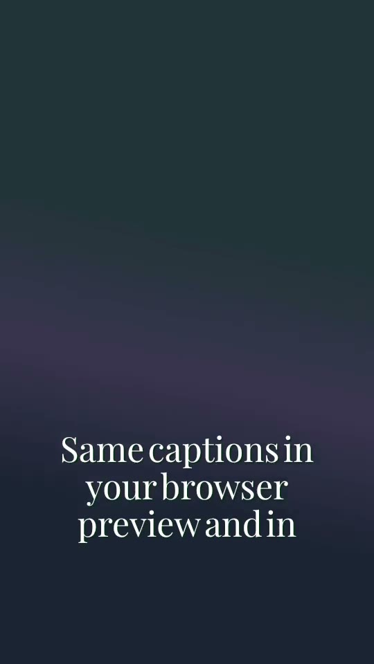 Old Money caption style preview